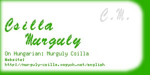 csilla murguly business card